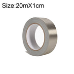 Tessuto normale Tessuto conduttivo biadesivo Panno adesivo Adesivo su un solo lato Schermatura EMI Riparazioni pulsanti, Dimensioni: 20 m x 1 cm, Size: 20m x 1cm