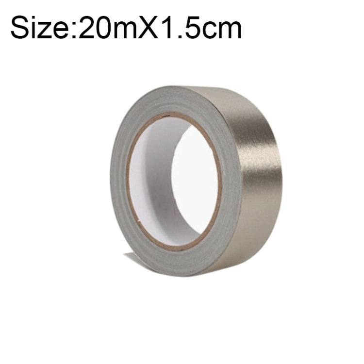 Tessuto normale Tessuto conduttivo biadesivo Panno adesivo Adesivo su un solo lato Schermatura EMI Riparazioni pulsanti, Dimensioni: 20 m x 1,5 cm, Size: 20m x 1.5cm