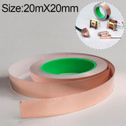 Nastro per mascheratura del segnale in nastro conduttivo in lamina di rame biadesivo in rame puro, dimensioni: 20 m x 20 mm, Size: 20m x 20mm