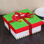 Confezione regalo natalizia con fiori, nastro colorato, dimensioni: 91 m x 2 cm, Coloured Ribbon