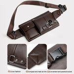 Borse a tracolla da uomo universali per esterni Borsa a tracolla da uomo retrò, dimensioni: S (24,5 cm x 13 cm x 1 cm)