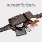 Borse a tracolla da uomo universali per esterni Borsa a tracolla da uomo retrò, dimensioni: S (24,5 cm x 13 cm x 1 cm)
