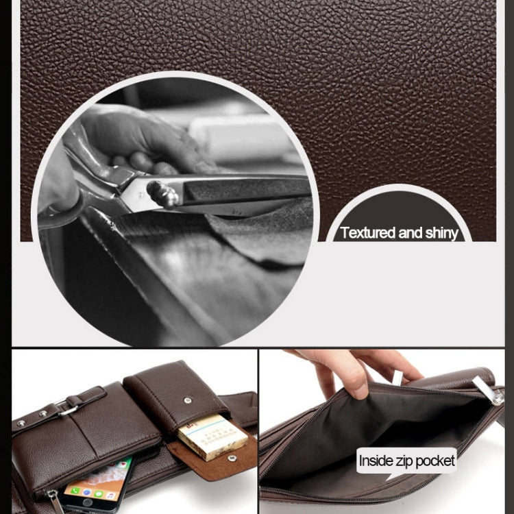 Borse a tracolla da uomo universali per esterni Borsa a tracolla da uomo retrò, dimensioni: S (24,5 cm x 13 cm x 1 cm)
