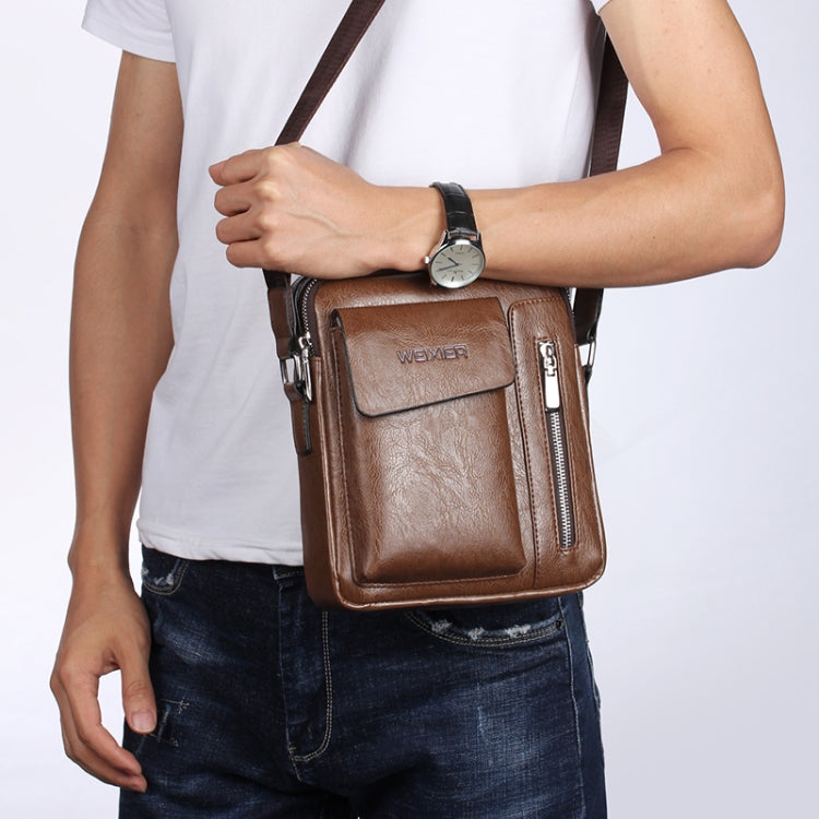 Borsa a tracolla messenger da uomo casual moda universale, dimensioni: L (24 cm x 20 cm x 6 cm)