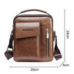 Borsa a tracolla messenger da uomo casual moda universale, dimensioni: L (24 cm x 20 cm x 6 cm)