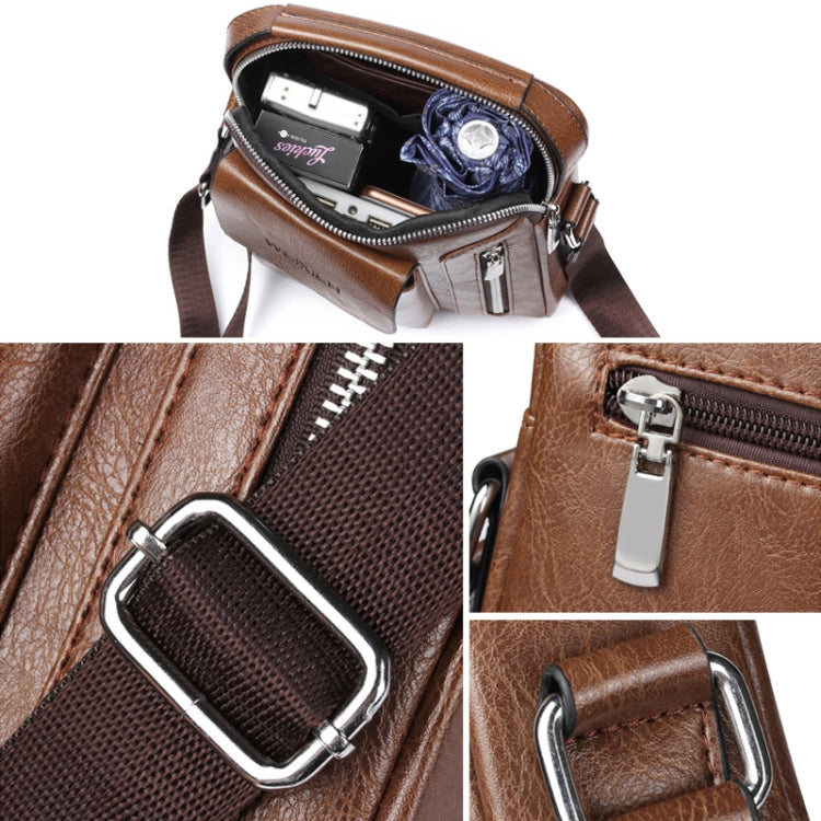 Borsa a tracolla messenger da uomo casual moda universale, dimensioni: L (24 cm x 20 cm x 6 cm)
