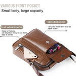 Borsa a tracolla messenger da uomo casual moda universale, dimensioni: L (24 cm x 20 cm x 6 cm)
