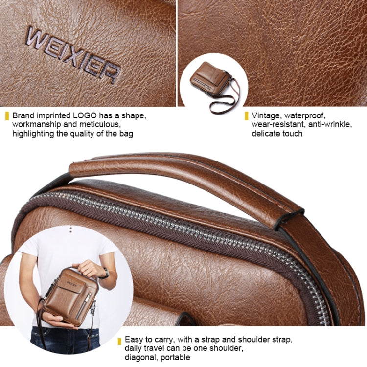 Borsa a tracolla messenger da uomo casual moda universale, dimensioni: L (24 cm x 20 cm x 6 cm)