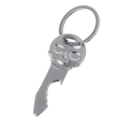 Ciondolo portachiavi per auto con apribottiglie multifunzione a forma di teschio da 5 pezzi, dimensioni: 6,8x2,8 cm, Skull shape