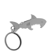 Ciondolo chiave per auto con apribottiglie multifunzione squalo da 5 pezzi, dimensioni: 13,5x3 cm, Shark shape