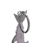 Ciondolo chiave per auto con apribottiglie multifunzione squalo da 5 pezzi, dimensioni: 13,5x3 cm, Shark shape