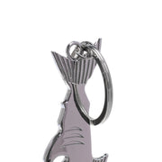 Ciondolo chiave per auto con apribottiglie multifunzione squalo da 5 pezzi, dimensioni: 13,5x3 cm, Shark shape