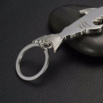 Ciondolo chiave per auto con apribottiglie multifunzione squalo da 5 pezzi, dimensioni: 13,5x3 cm, Shark shape
