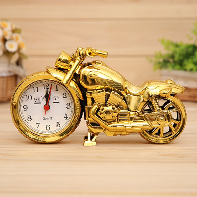 Sveglia con puntatore in plastica per camera da letto con sveglia per motocicletta, dimensioni: 23 * 13 * 6 cm, Gold, Gold, Red, Black, Gold, Black