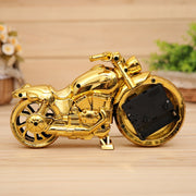 Sveglia con puntatore in plastica per camera da letto con sveglia per motocicletta, dimensioni: 23 * 13 * 6 cm, Gold, Gold, Red, Black, Gold, Black