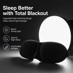 Maschera per dormire 3D in poliestere e spugna