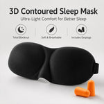 Maschera per dormire 3D in poliestere e spugna