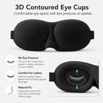 Maschera per dormire 3D in poliestere e spugna