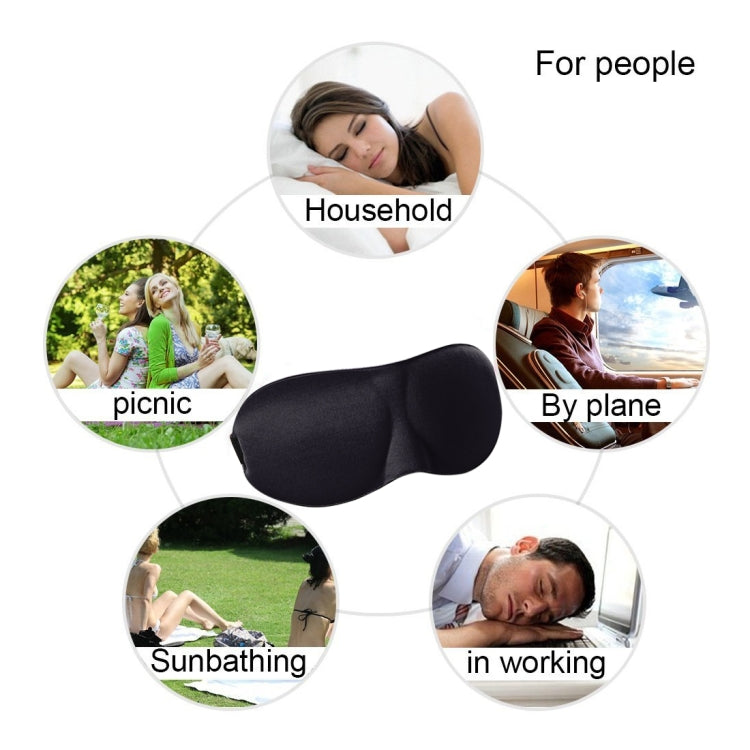 Maschera per dormire 3D in poliestere e spugna