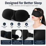 Maschera per dormire 3D in poliestere e spugna