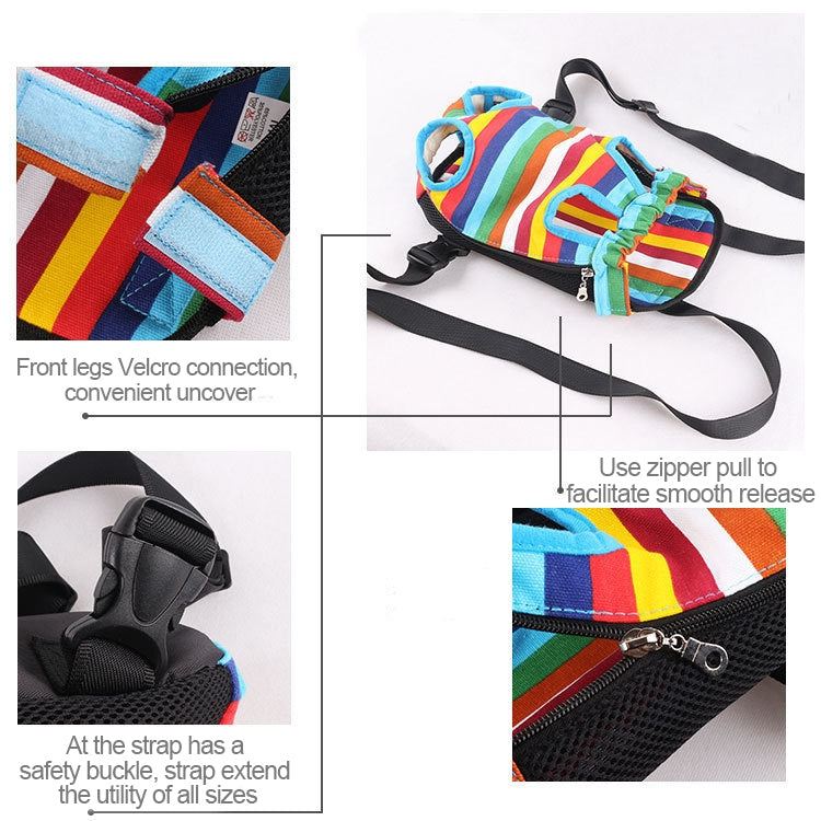 Borsa zaino trasportino per cani taglia L 42x34x10 cm