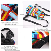 Borsa zaino per cani con trasportino anteriore, dimensioni: L, Size：L