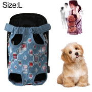 Borsa zaino per cani con trasportino anteriore, dimensioni: L, Size：L