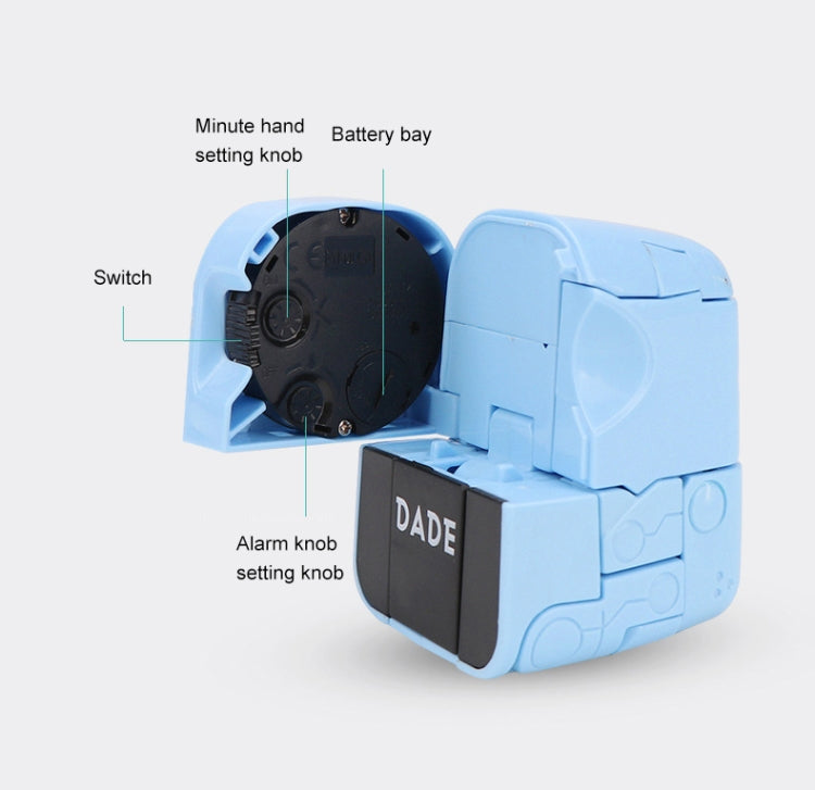 Mini giocattolo robot con sveglia in plastica ABS