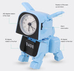 Mini giocattolo robot con sveglia in plastica ABS