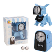 Mini giocattolo robot con sveglia in plastica ABS
