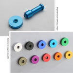 Gancio appendiabiti singolo in alluminio colorato 5x3x2 cm