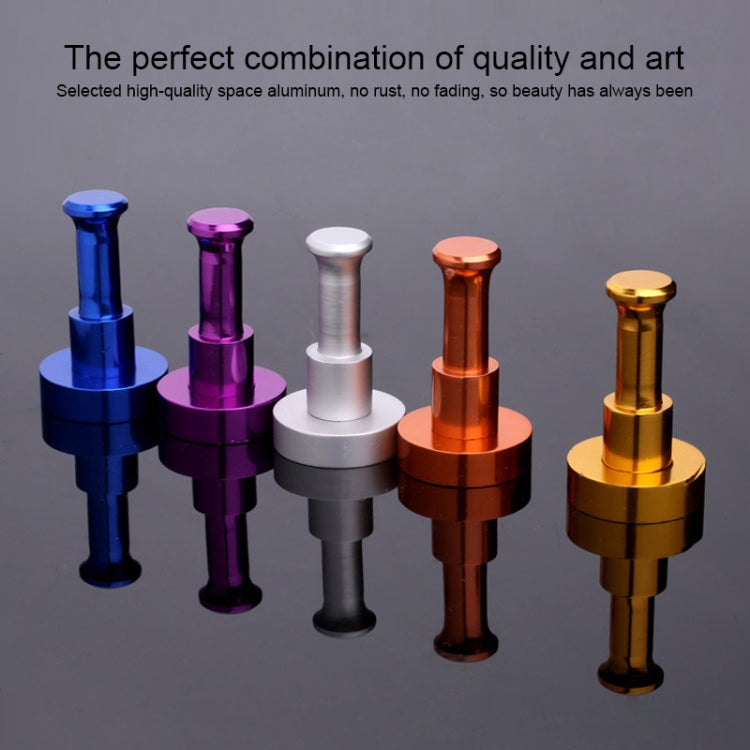 Gancio appendiabiti singolo in alluminio colorato 5x3x2 cm