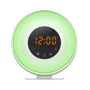 Sveglia multifunzione con luce sveglia intelligente touch LED con radio FM, USB