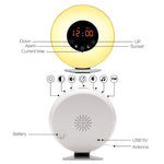 Sveglia multifunzione LED con luce alba e radio FM