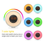 Sveglia multifunzione LED con luce alba e radio FM
