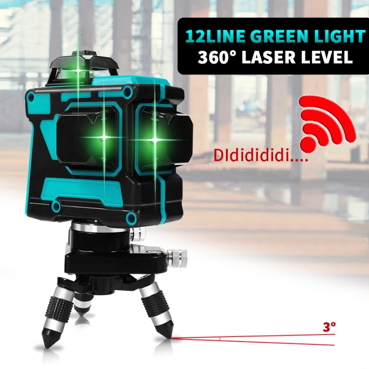 Hilda LS055 Laser Level 12 Lines 3D Self-Leveling 360 Cross Horizontal Vertical Green Beam