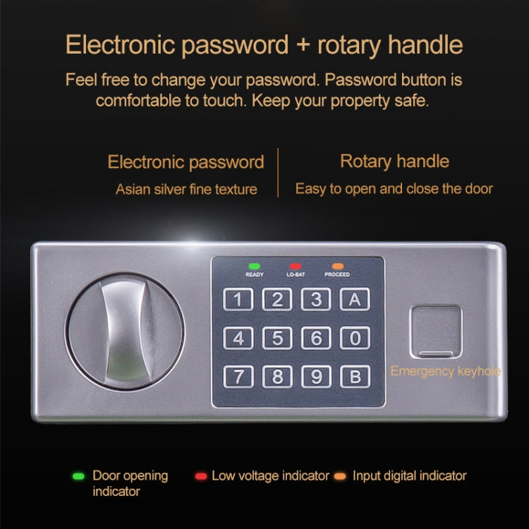 Mini cassetta di sicurezza elettronica da muro 20x31x20 cm