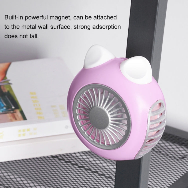 LORDNINO SBF003 Ventilatore elettrico portatile con ricarica USB da 3 W con cinturino magnetico, controllo a 3 velocità