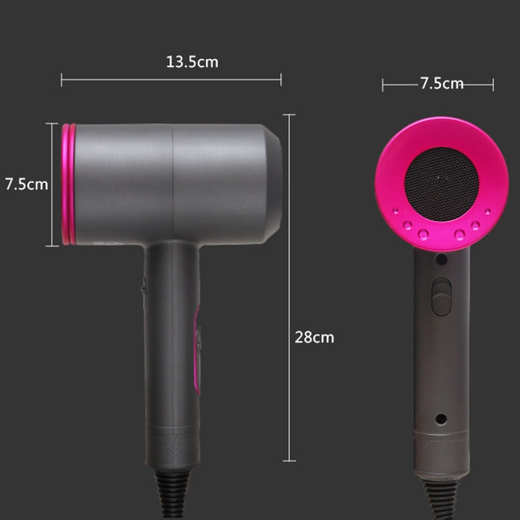 Asciugacapelli a temperatura costante ad aria calda fredda anionica ad alta potenza, spina europea, EU Plug (Red + Black) +3, EU Plug (Red + Grey) +3