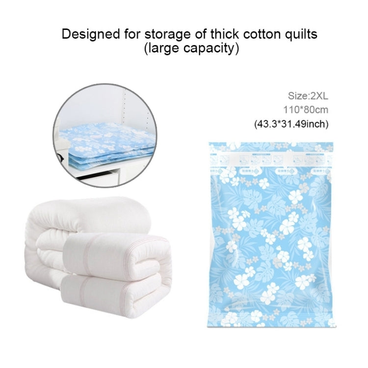 Borsa per la conservazione sottovuoto con motivo orchidee salvaspazio, borsa per la conservazione sottovuoto per indumenti Thinken Quilts, dimensioni: 80 * 110 cm, Size: 80*110 cm