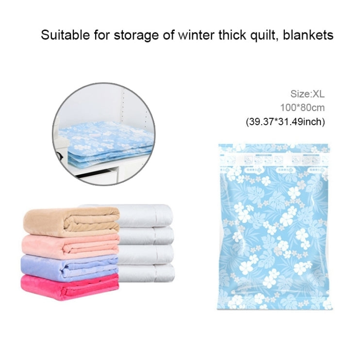 Borsa portaoggetti sottovuoto salvaspazio modello orchidee, borsa portaoggetti sottovuoto per abbigliamento Thinken Quilts, dimensioni: 80 * 100 cm, Size: 80*100 cm
