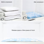 Borsa portaoggetti sottovuoto salvaspazio modello orchidee, borsa portaoggetti sottovuoto per abbigliamento Thinken Quilts, dimensioni: 80 * 100 cm, Size: 80*100 cm