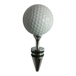 Tappo per bottiglia di vino rosso a forma di golf + tee, dimensioni: 10 x 4,2 cm, Golf + Tee Stopper