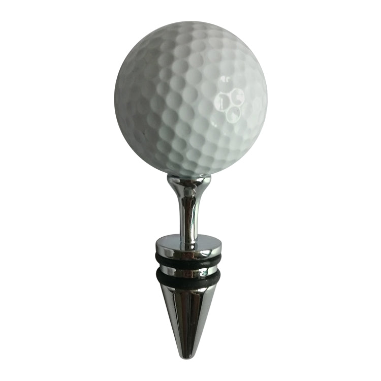Tappo per bottiglia di vino rosso a forma di golf + tee, dimensioni: 10 x 4,2 cm, Golf + Tee Stopper