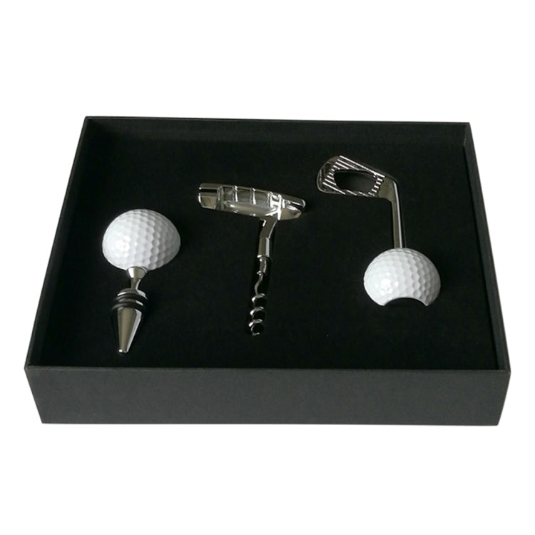 Apribottiglie da birra 4 in 1 + apribottiglie per vino rosso + tappo per vino rosso da golf + cofanetto, 4 in 1