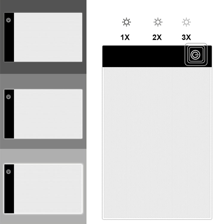 Blocco per schizzi da disegno formato A5 con luce LED USB