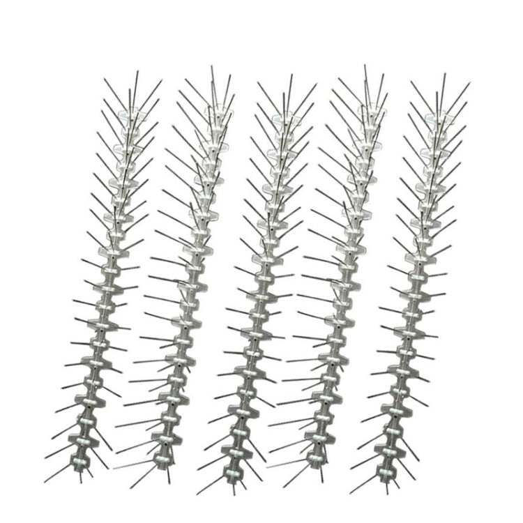 Repellente per uccelli 5 pezzi chiodi inox 50 cm