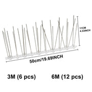 5 pezzi/set Repellente per uccelli Chiodi in acciaio inossidabile da 50 cm Punte per uccelli SK411, 5 PCS