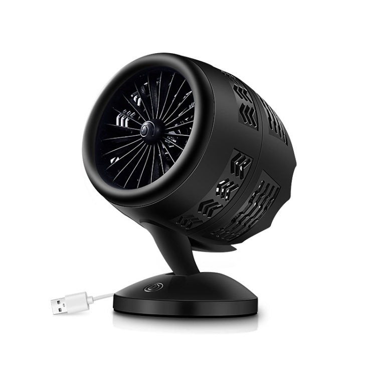 Ventilatore elettrico da tavolo con ciclo di convezione dell'aria di ricarica mini USB regolabile portatile, dispositivo di raffreddamento dell'aria a 2 velocità