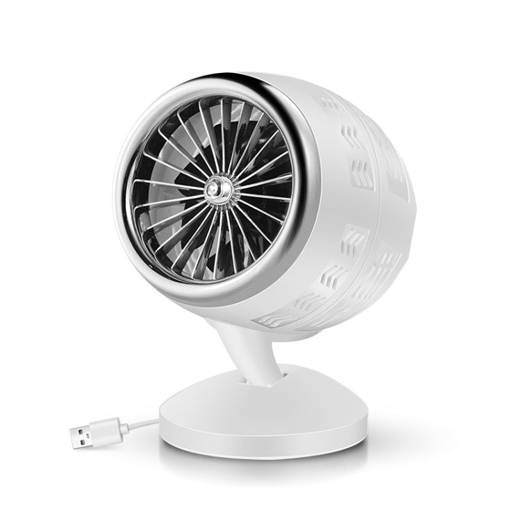 Ventilatore elettrico da tavolo con ciclo di convezione dell'aria di ricarica mini USB regolabile portatile, dispositivo di raffreddamento dell'aria a 2 velocità